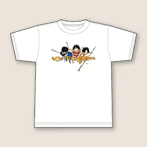 Tシャツ -三兄弟-（ルフィ・エース・サボ） ホワイト イメージ