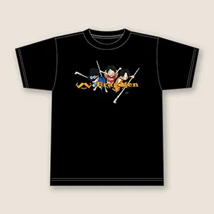 Tシャツ -三兄弟-（ルフィ・エース・サボ） ブラック イメージ